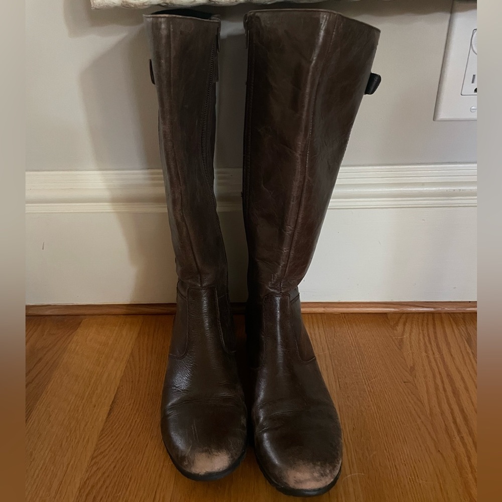 Steve Madden Brown Leather Boots - size 7